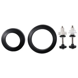 Upluckey Toilet Bolts Stainless Steel Universal with Extra Long Nut Screw Tank to Bowl Gasket Kit Waterproof Rubber Washers Fastening