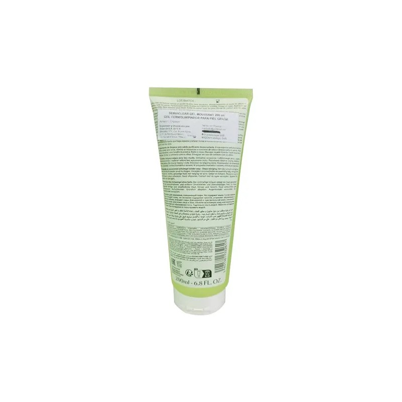 SVR Sebiaclear Gel Limpiador Facial 200ml Hipoalergnico Sin Parabenos