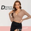 DOBREVA Women's Push Up Bra with Lace Padded Plunge Underwire