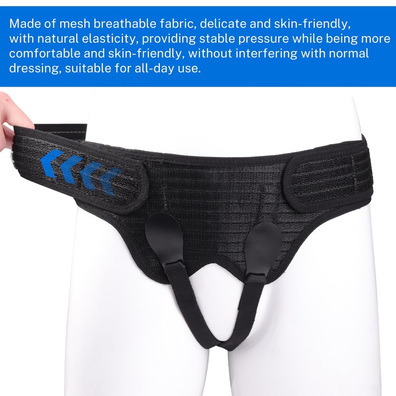 KUAZIDAR Hernia Belt for Men & Women - Single/Double Inguinal