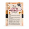 PACALLI Jabones Artesanales 6 Pack - Avena, Caléndula y Miel