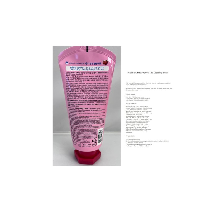 KWAILNARA Strawberry Milk Cleansing Foam 120ml