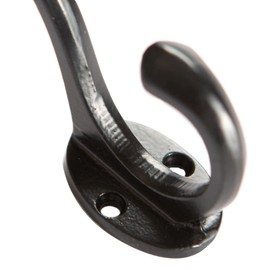 Hammer and Tongs - Bevelled End Hat & Coat Hook - W25mm x H85mm - Black - Pack of 5