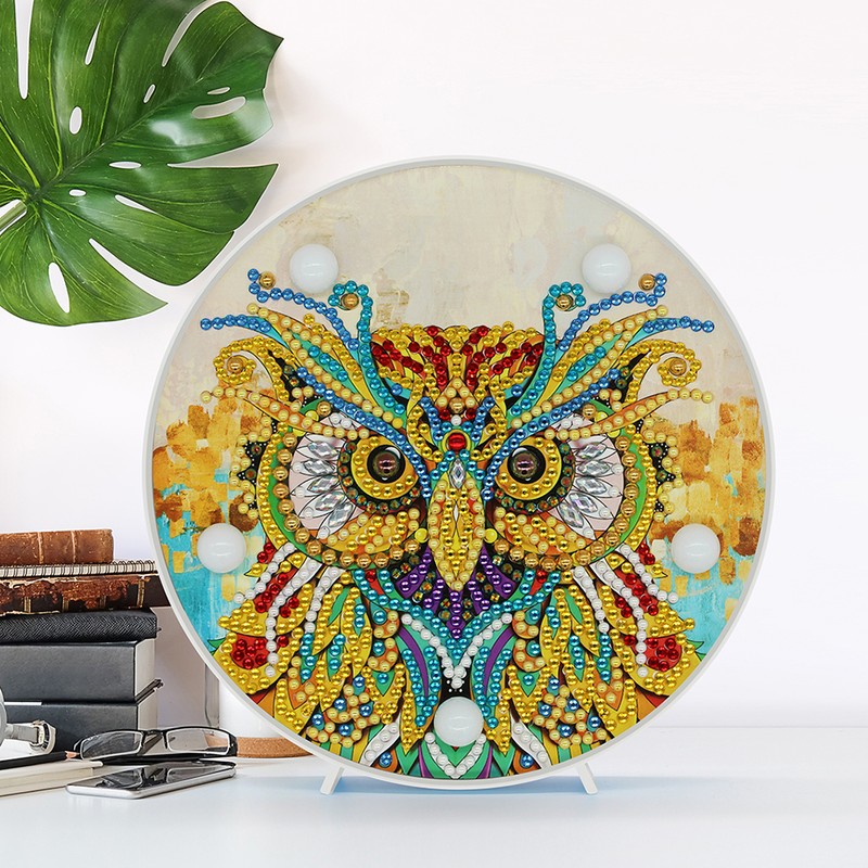 Diamond Painting Decoration Light LED Hand Made Decorative Night Lamp