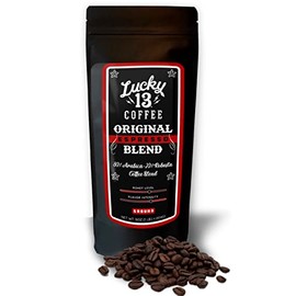 Lucky 13 Original Espresso Blend Coffee (16 oz, Whole Bean)
