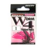 Decoy Worm 4 Strong Wire Hook with Keeper 2-barb-bk Size