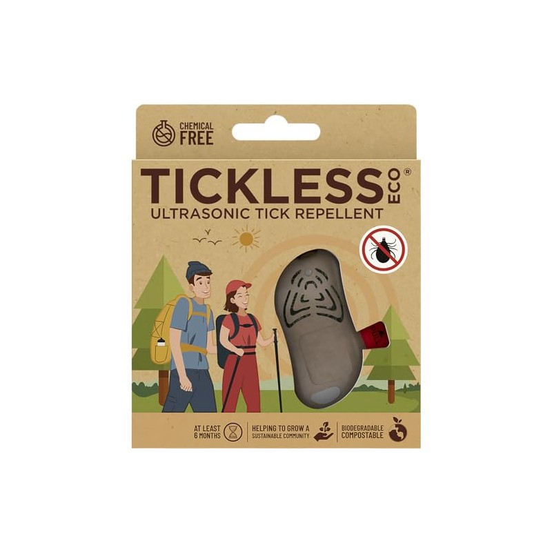 Tickless Eco Zecken- und Flohschutz für Menschen, Braun