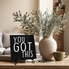 Inspirational Wooden sign,You got this Desk Decor Wood Plaque With
