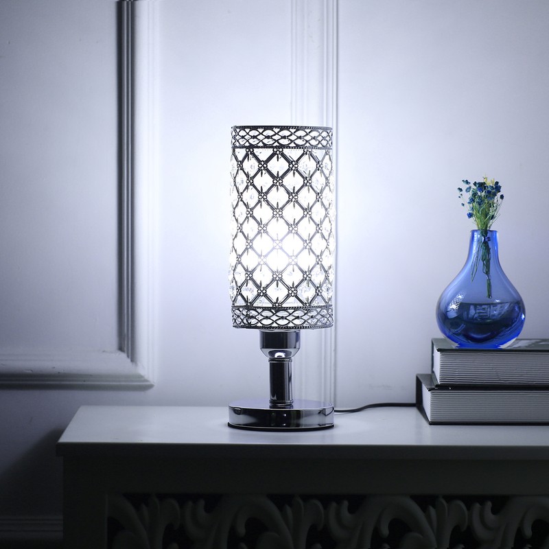 TD001 Modern Crystal Lamps Modern Glam Table Lamp for Bedroom
