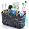 GFWARE Marble Toothbrush Holders, 5 Slots Bamboo Toothbrush and Toothpaste