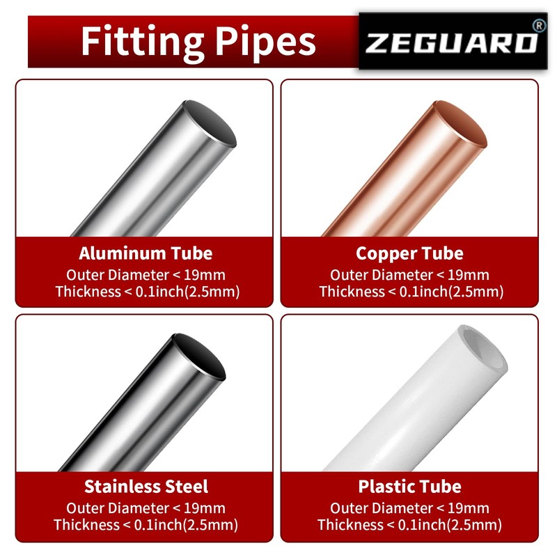 Zeguard 3-19mm Pipe Cutter, Adjustable Pipe Slice, Mini Tube Cutter