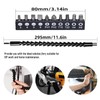 YIOYULEN Flexible Drill Bit Extension, Bendable Drill Extension11.6inch, Manual 90°