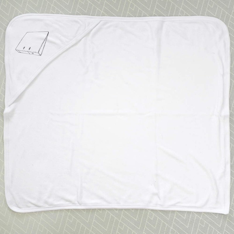 Azeeda 'Single Ring Binder' Baby Hooded Towel (HT00035073)