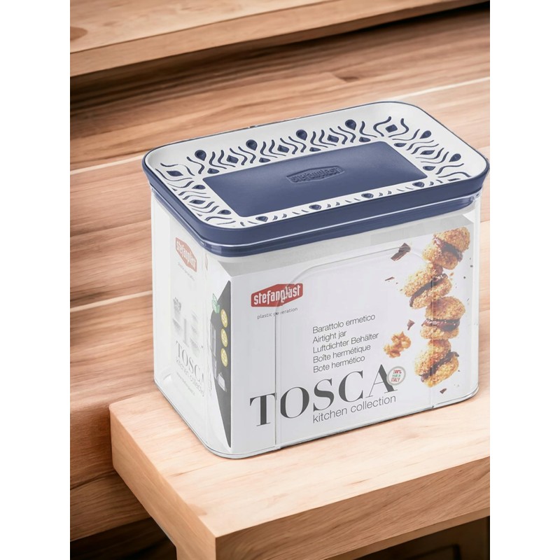 Stefanplast Boîte Tosca Bleu (10.2 x 12 x 15.3 cm)