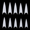 YIMART 500pcs Acrylic Medium Long Stiletto Nail Tips Easy Coffin