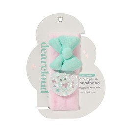 dearcloud Cloud Plush Headband, Skincare Headband for Washing Face, Makeup, and Self Care (Cozy Cheer)