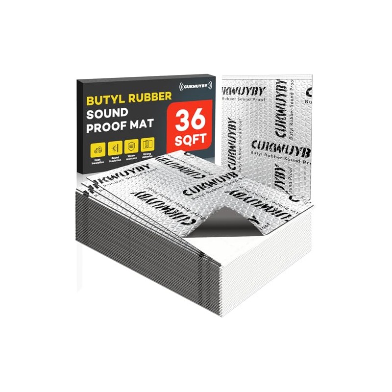 80mil Car Sound Deadening Mat - Noise Insulation & Vibration