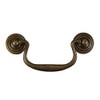 Vintage Drawer Handles Swan Neck Drop Handle Antique Brass 3.5"