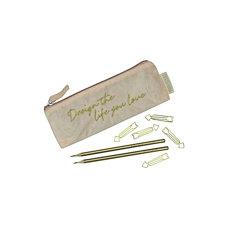 Papierdrachen Velvet Pencil Case, Powder, pencil case