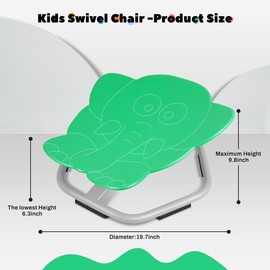 Stress-relieving toy Sensory Swivel Chair for Kids with ADHD/Autism,Children's Stress Reduction Toys,Sitting Spinning,Sensory Chair for Kids,Kids Furniture,220LBS Weight Capacity Seat – Sit and Spin Calming Toy for Body Balanc:_GREEN
