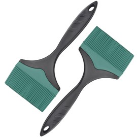 Large Silicone Grill Basting Brush - 3.95inch Extra Wide Silicone Basting Brush for Grilling,Heat Resistant Brushes Spread Oil Butter Sauce for Cooking Baking BBQ,Dishwasher Safe（Green 2）