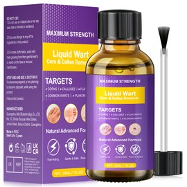 Wart Remover, Fast Acting Verruca Treatment for Hands and Feet, Effective Skin Tag Removal Kit, Gentle Treatment for Common Warts, Plantar Warts, Corns & Calluses (30ML)