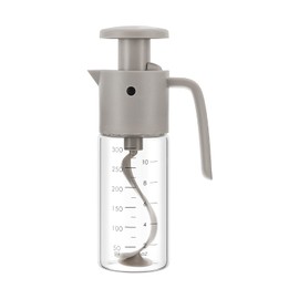 Vucchini Salad Dressing Mixer Grey, Bird-like Sauce Mixer, Adjustable Flow Rate, Dishwasher Safe, Storage Bottle Suitable for Oil, Vinegar, Kitchen, Restaurant, Cooking