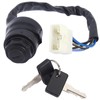 LIYYDS Ignition Key Switch Compatible with EZGO Kawasaki Mule 600
