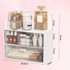 3 Stück Kosmetik-Organizer-Schubladen, Stapelbare Acryl-Make-up-Organizer, Schminktisch Organizer, Lippenstift-Rack, Bad Schubladen