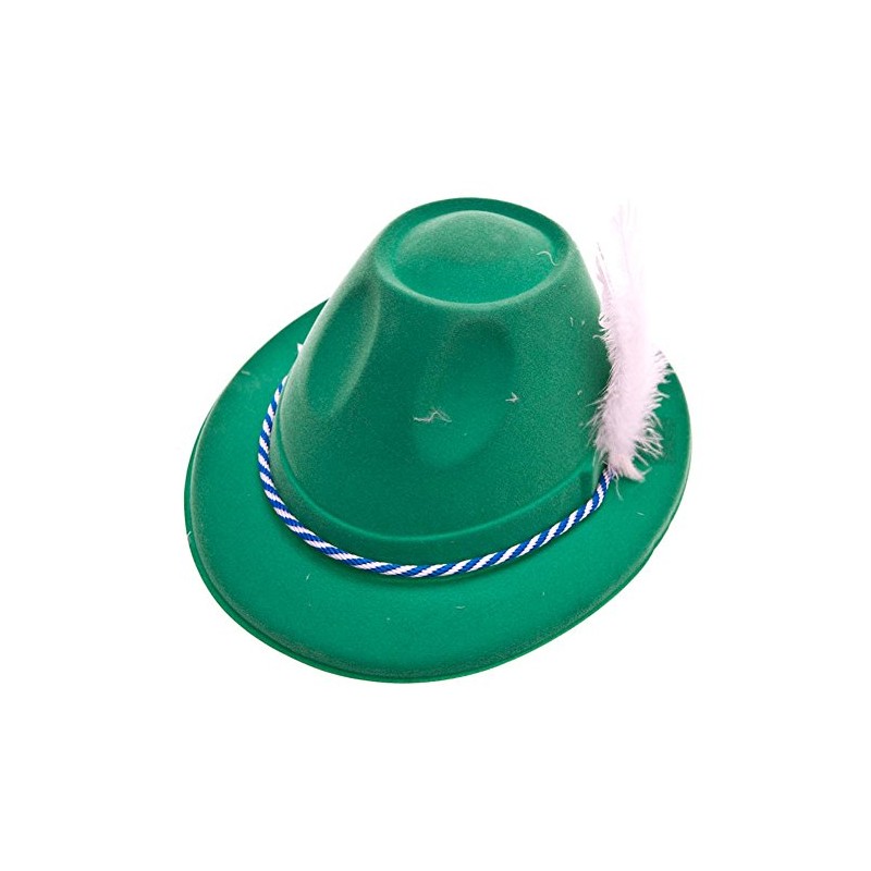 Green Velour Tyrolean Alpine Party Hat