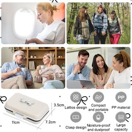 ZEPIQOR 1 Stück Pillendose für Unterwegs Tablettenbox 7 tage für unterwegs, pillendose, pillenbox, pillendose 7 tage, Reise Pillenbox, Pill Organizer Travel Für Reise und Tägliches Gebrauch usw(Weiß)