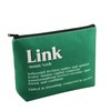 PWHAOO Link Definition Cosmetic Bag Sorority Gift For Her (Link Definition B)