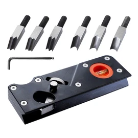 TEHAUX 1 Set Woodworking Chamfer Plane Tool with Extra Blades Manual Planing Tool for Cutting Trimming Crafting Comfortable Grip for Easy Control for Beginners Professionals
