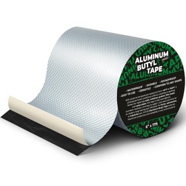 VViViD Aluminum Butyl Tape (6” x 17ft), Maximum Protection, Durable Waterproof Heavy Duty for RV Repairs, Windows, Water Pipes, Gutters, Patching Leaks