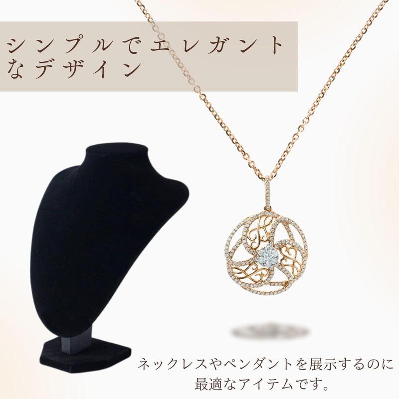 Crystal craft Necklace Torso Display Mannequin Necklace Stand Photography Velvet