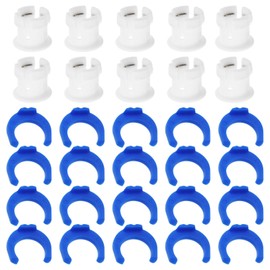 LT Easiyl 10 Sets Tube Coupling Collet Clamp Clip Kit for 3D Printer Extruder Hotend Accessories Compatible with Ultimaker 2 Um Fixed Diameter 6mm Pipe