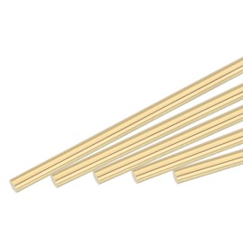 MECCANIXITY Brass Rod,Brass Solid Round Rod 1.5mm/0.06inch Diameter 100mm Length Lathe Bar Stock for RC Model DIY Craft Pack of 30