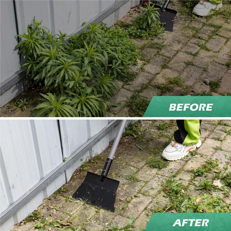 Suchtale Garden Flat Shovel Scraper, Heavy Duty Multifunctional Outdoor Cleaning