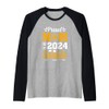Funny Proud Mom Of A 2024 Senior Graduation Gift Raglan