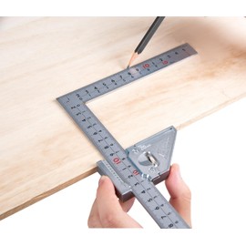 Shinwa 12513 Carpenter's Square 30 x 15 cm by FAMEX (12486), with Stopper, Carpenter's Square, Measuring Angle, Carpenter's Square, Made in Japan