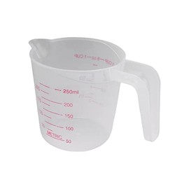 Aleissi | Jarra Medidora para Repostería y Cocina, Mide en Onzas, Mililitros y Tazas hasta 250ml, Boquilla Antiderrames, Mango de Fácil Agarre