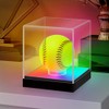 Huijintao Softball Display Case with RGBW LED Light, Acrylic Display
