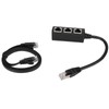 RJ45 Ethernet Adapter Cable Extension Function 1 to 3 Port