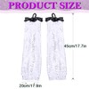 GEMILY Fingerless Rave Gloves Opera Sequin Gloves for Women(Silver)