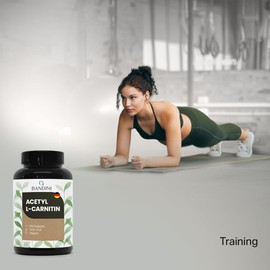Bandini Acetyl L-Carnitine 3000 mg per Daily Serving L-Carnitine as Acetyl Form 250 Capsules for 41 Days Alcar High Dose for Athletes L Carnitine for Intensive Sports and Training 100% Vegan