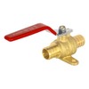 4-Pack EFIELD 1-inch Pex Crimp Shut-off Brass Ball Valve with