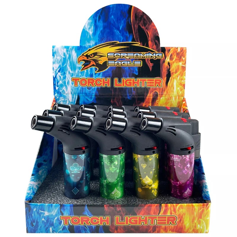 4Pack Jumbo 4" Single Jet Flame Torch Gun Lighter Refillable