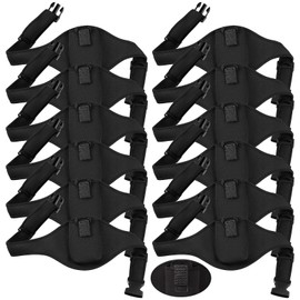 Jexine Mic Belt Pack Wireless Microphone Belt with Anti Dropping Strap, Neoprene Microphone Holder Sweat Absorbent Belt Waistband Bag for Vertical Mic Fitness Instructor Speaker Theatre (12 Pack)