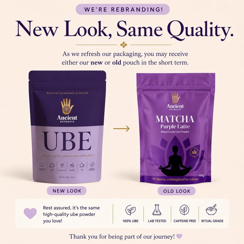 Ritual-Grade Ube Powder | Non-Clump Ube Extract for Drinks and