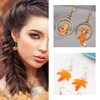 4 Pairs Thanksgiving Fall Earrings for Women Maple Leaf Pumpkin
